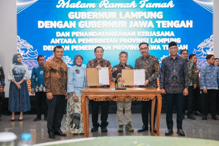 Jawa Tengah–Lampung Teken 11 Kerja Sama, Nilai Transaksi Capai Rp832,3 Miliar