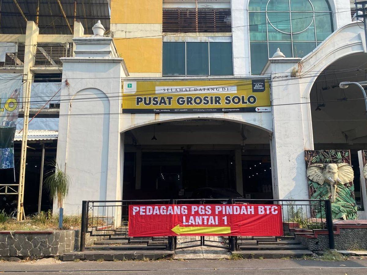 Setelah Diputus Pailit, Pusat Grosir Solo Resmi Tutup Permanen