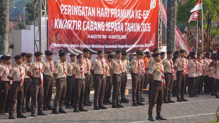 Peringatan Hari Pramuka di Jepara Jadi Momentum Dukung Swasembada Pangan