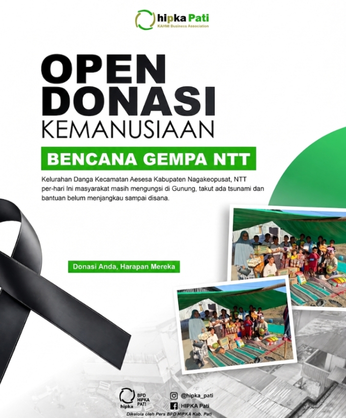 HIPKA Pati Galang Donasi untuk Bantu Warga Terdampak Gempa NTT